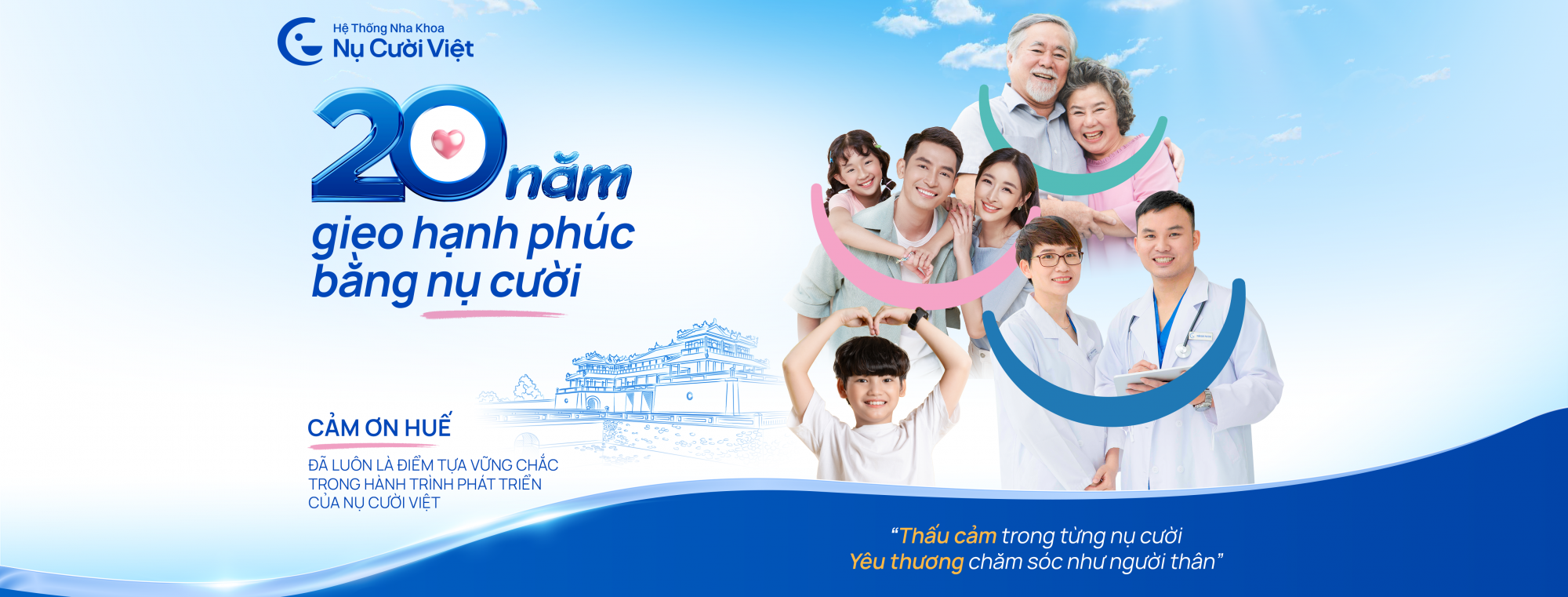 THÁNG VÀNG TRI ÂN - MỪNG 20 NĂM THÀNH LẬP HỆ THỐNG NHA KHOA NỤ CƯỜI VIỆT