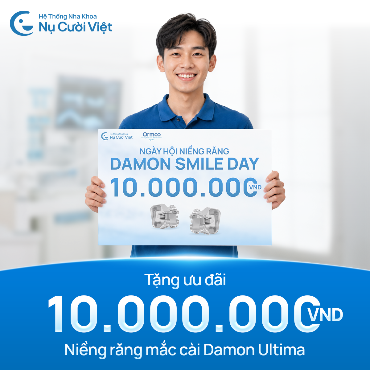ưu đãi ngày hội niềng răng mắc cài damon