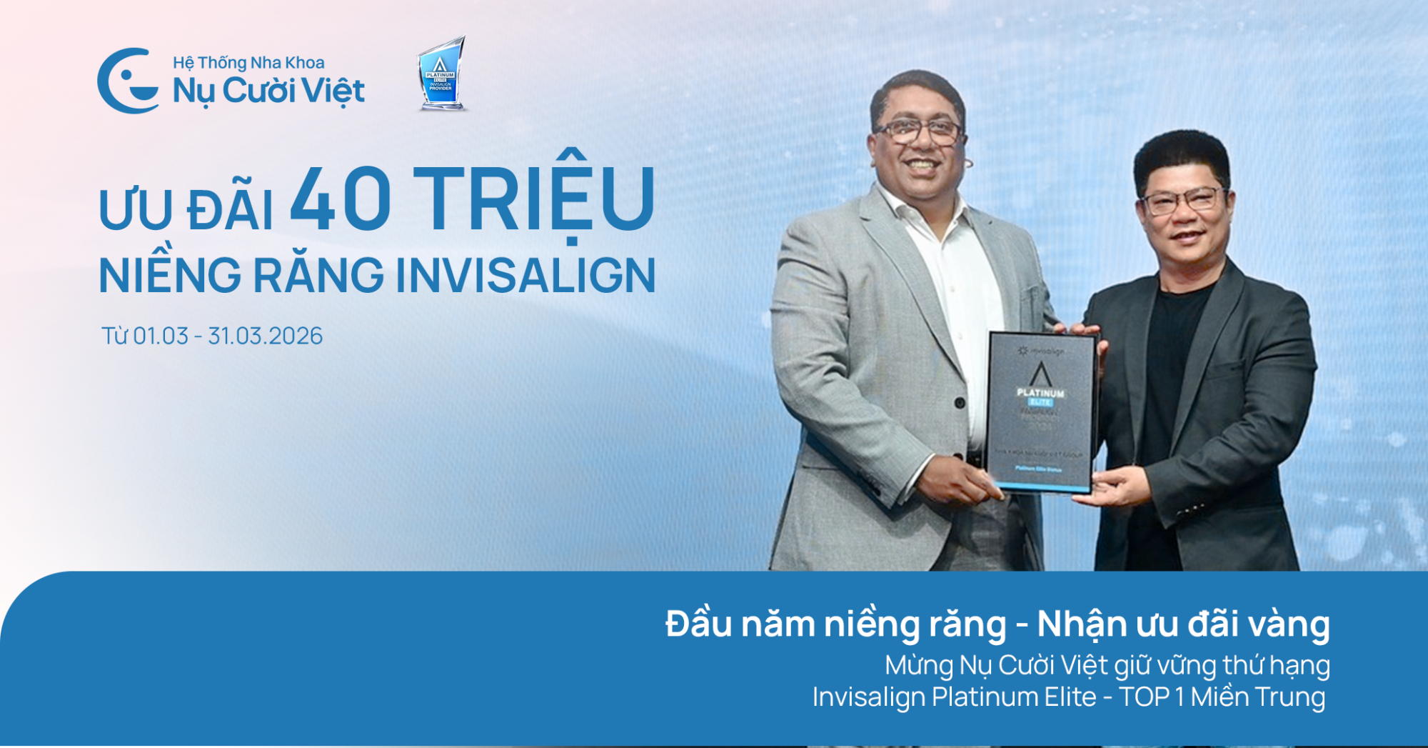 ưu đãi mừng thứ hạng invisalign platium elite